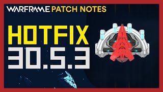 Warframe Hotfix 30.5.3 Patch Notes -  Exodia Contagion Change