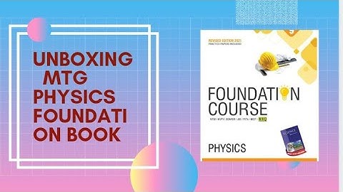 Unboxing new book mtg class 9 physics foundation course for iit jee..