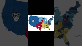 College Football Conference Map