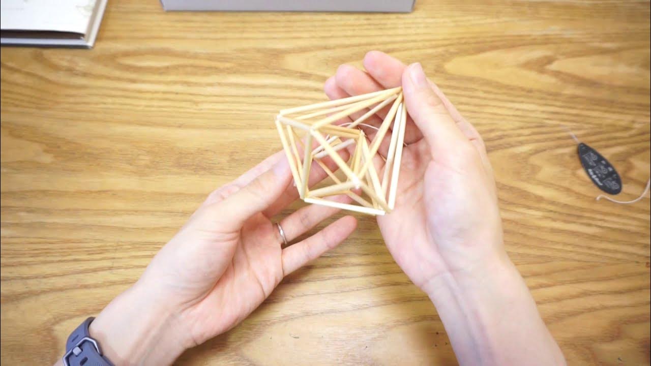 ヒンメリの作り方 ヒンメリ フィンランドの伝統装飾 を参考に作ってみました ペロル Youtube