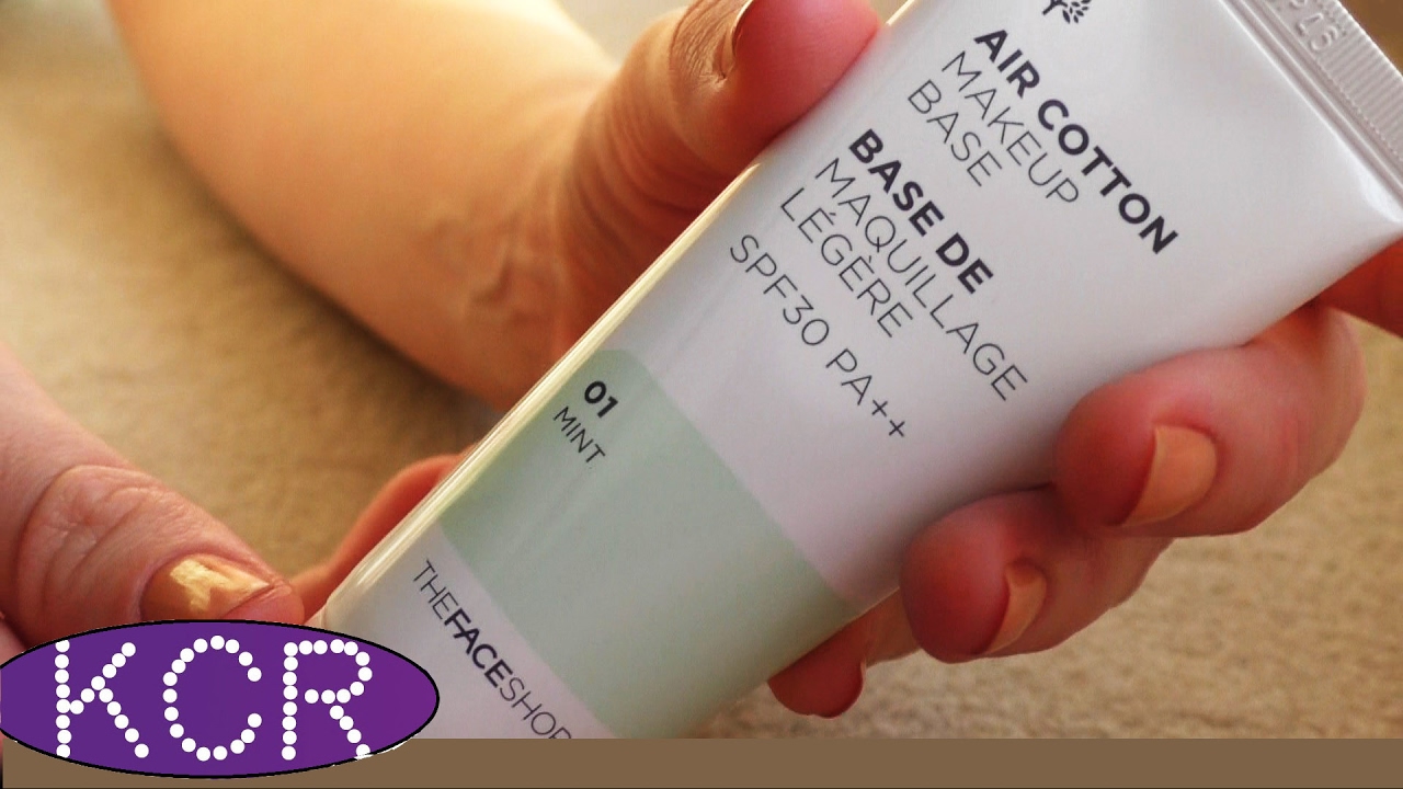 Бюджетная база под макияж The Face Shop Air Cotton MakeUp Base в