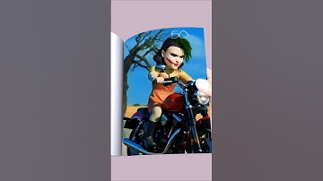 squid game doll joker version riding a motorbike Flipbook #squidgame #ai#shorts #fyp