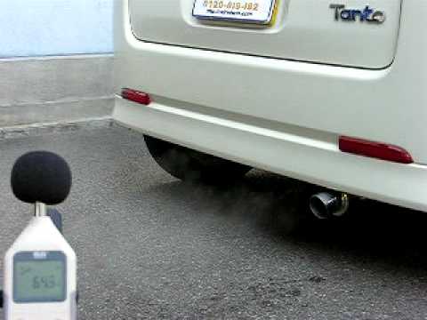 WirusWin】ダイハツ タント用コンパクトマフラー - YouTube