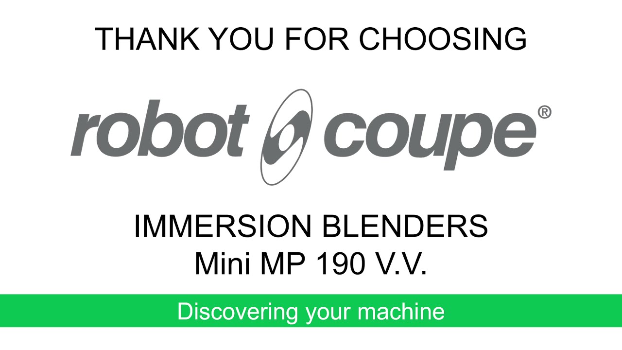 Robotcoupe MMP190VV - 8 Hand Held Mini Immersion Blender Mini MP 190 VV  Mini MP 190 V.V.