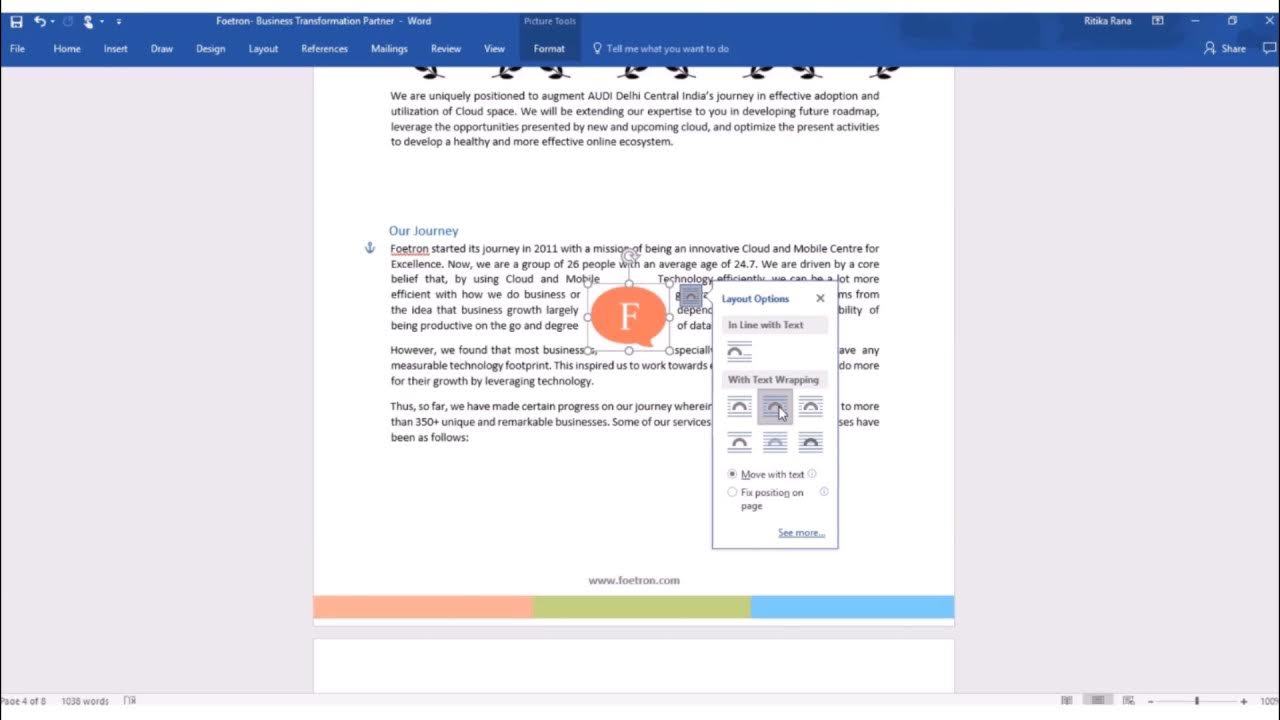 How to use layout option in microsoft word youtube