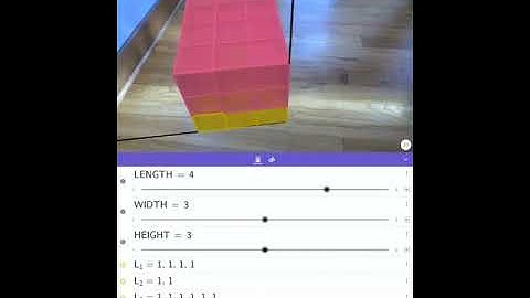 Volume: Intuitive Introduction - GeoGebra Augmented Reality Demo