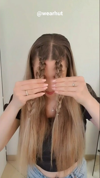 Cute Hair style Girls Simple and Easy😍: #shorts #hairstyle #hairstyles #hairstyletutorial