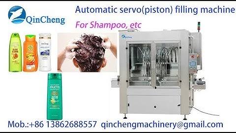 automatic servo filling machine and semi cap press machine for shampoo filling line