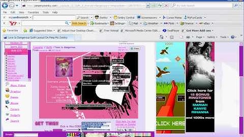 Zwinky Video #2 How to put layout on zwinky profile