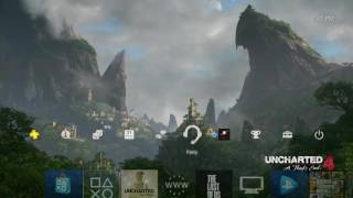 Uncharted 4: A Thief's End Mountain Vista PS4 Dynamic Theme