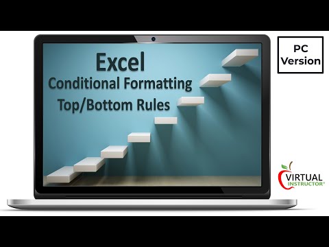 Excel's Conditional Formatting   Top and Bottom Rules   PC Version