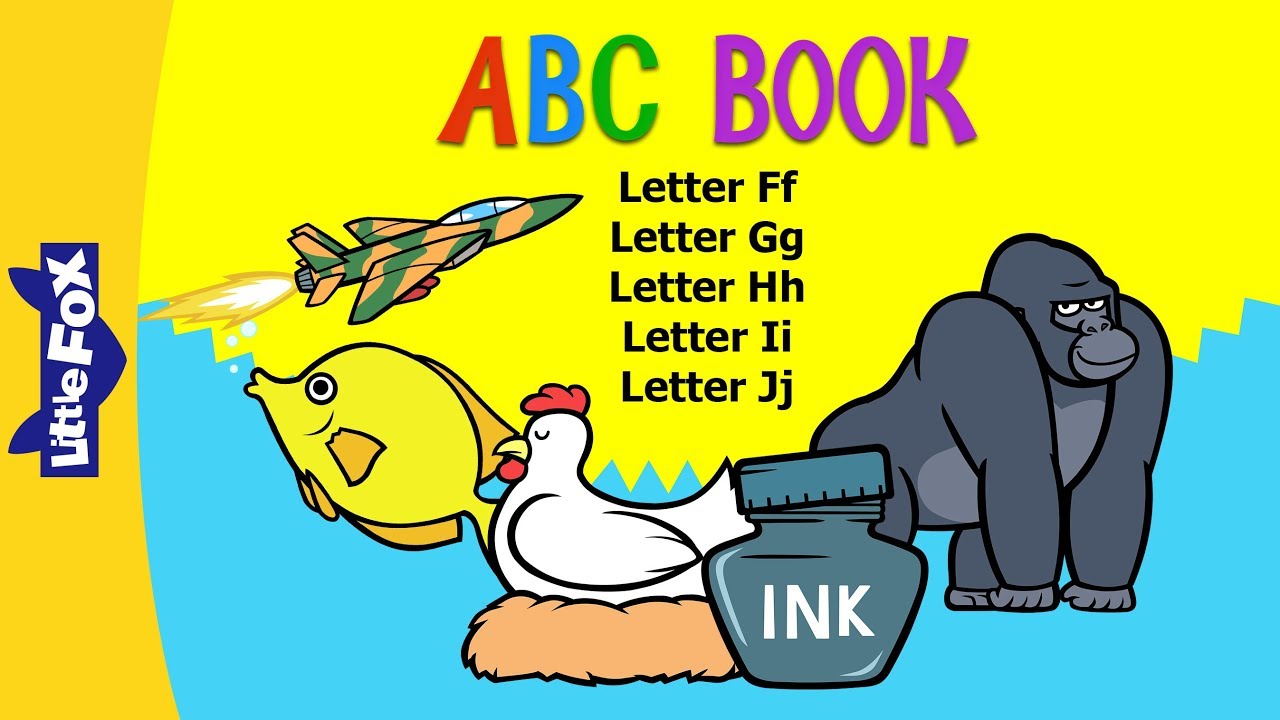 ABC Book F-J | Alphabets F-J | Phonics | Little Fox | Animated Stories for Kids