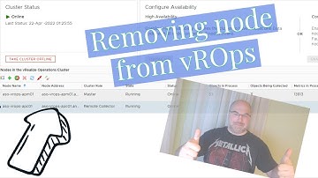 How to remove node from #vROps