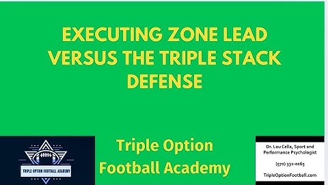 Executing Zone Lead versus the Triple Stack #flexbone #tripleoption #armyfootball