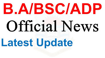ba bsc adp part 1 & 2 official news date sheet exams 2nd annual supply exams officla ba bsc adp uos