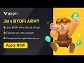 How to become a bydfi army and the benefits