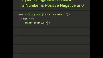 ## Python Program To Check if a Number is Positive, Negative or 0 #beginners #13