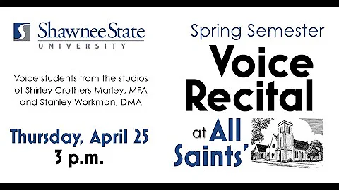 SSU Spring Semester Voice Recital 2024