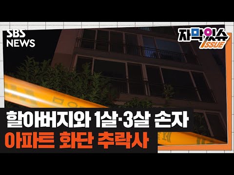 할아버지와 1살 · 3살 손자, 아파트 화단 추락해 모두 숨져…이유는? (자막있슈) / SBS