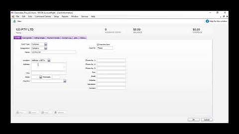 How to Create a Customer in MYOB AccountRight