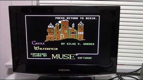 Commodore 64 game  - Castle Wolfenstein