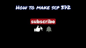 How to make scp 372 in minecraft