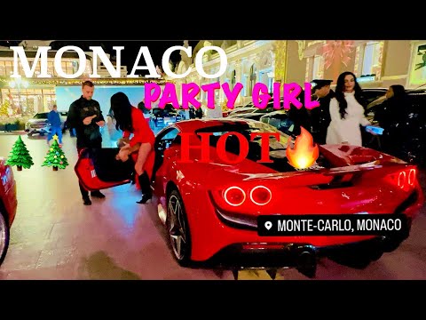 🔥SEXY GIRLS AFTER PARTY FUN DRIVE A SUPERCAR / XMAS WEEKEND MONACO #monaco #supercars #billionaires