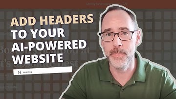 How to add headers in the Network Solutions AI Website Builder