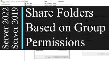How to share folders based on Group Permissions - Active Directory (AD) | Windows Server 2022 / 2019