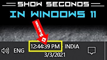 Show Seconds in Windows 11 System Clock | Computer Trick - [English Subtitle]