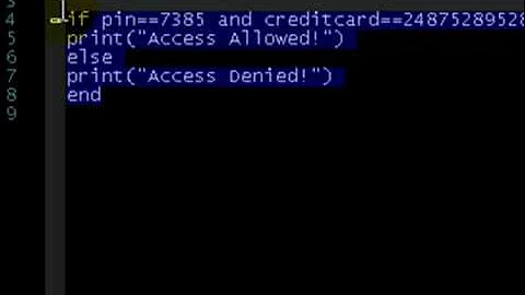Lua Tutorial 5: Logical Operators!