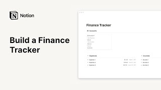 How To Build A Finance Tracker In Notion