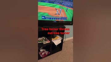 Trea turner throws out Trea turner