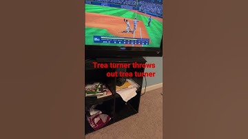 Trea turner throws out Trea turner
