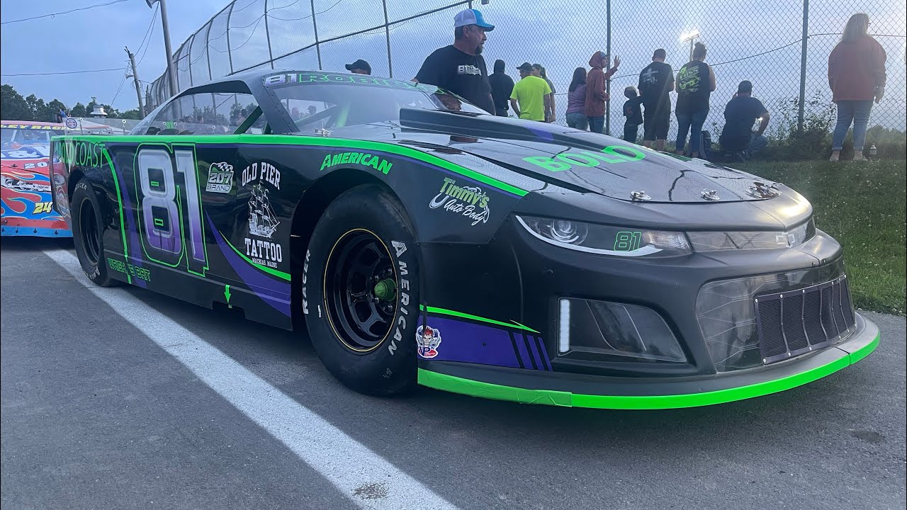 Peter Robinson In Street Stock Feature At Speedway 95 - YouTube