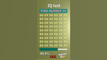 Find 99, where? | Brain Teaser IQ Test #shorts #different #puzzles #opticalillusion