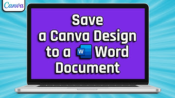 How To Save a Canva Design To a Word Document (easy)