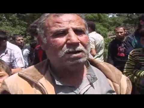 شام ادلب جبل الزاوية سرجة تشييع الشهيد باذن الله تعالى محمد أسعد شعبان من أهالي قرية احسم ولقاء مع والده 24 5 2012