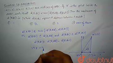 A(3, 4),B(0,0) and c(3,0) are vertices of DeltaABC. If \