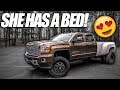 THE DURAMAX GOT A BED!