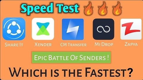 SHAREit vs Zapya vs Mi Drop vs Xender vs CM Transfer !!! Epic Speed Test 🔥🔥🔥