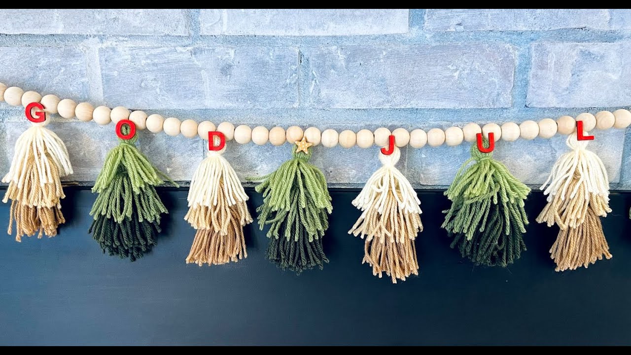 DIY Tassel Tree Garland YouTube