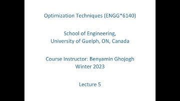 Optimization Techniques - W2023 - Lecture 5 (Sensitivity Analysis & Lagrangian Function)