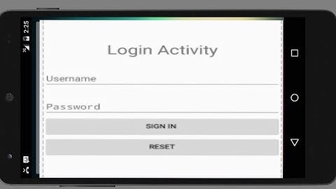Simple Login App Android Studio