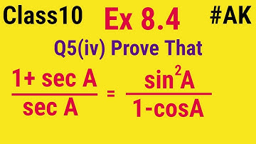#22 class 10 ex 8.4 Q5 iv chapter 8 introduction to trigonometry by Ak yadav | Akstudy 1024