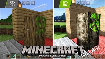 [MCPE] "RTX ON" Texture+Shaders Minecraft 1.16 | NO LAG! | Remix