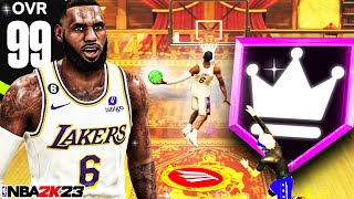 THIS 99 OVR LEBRON JAMES BUILD is BREAKING NBA 2K23! BEST SMALL FORWARD BUILD 2K23!