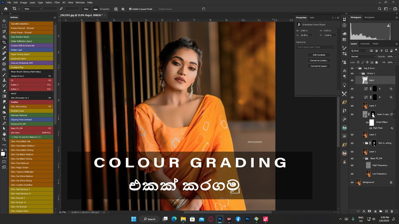 Colour Grading එකක් කරගමු | Iresh Gajanayaka Photography | Colour ...