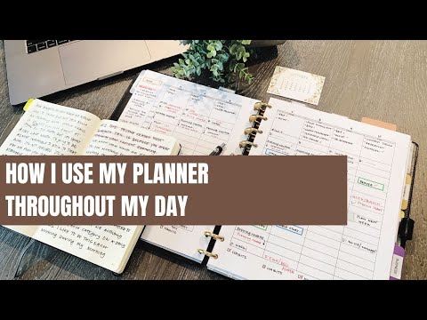How I Use My Planner Throughout My Day