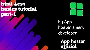 html basic video part 1 by app hoster using note pad